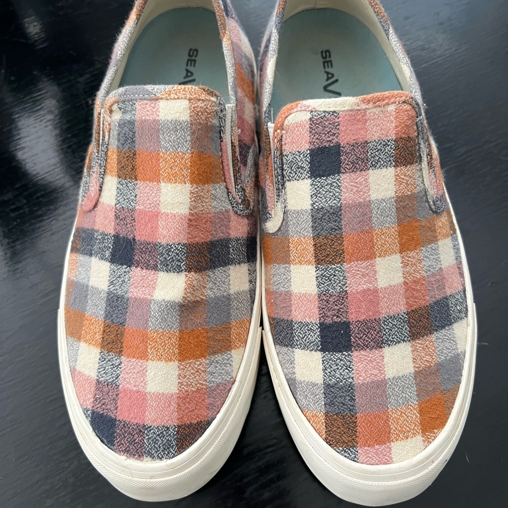 SeaVees Women’s Plaid Felt Slip-On Shoes - Multicolor